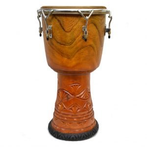 Melina Wood Djembe with stainless steel hardware